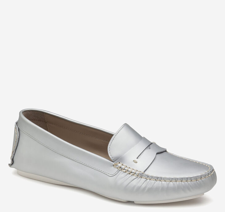 Johnston & Murphy Maggie Loafers Dam - Silver Skor [RM7659814]